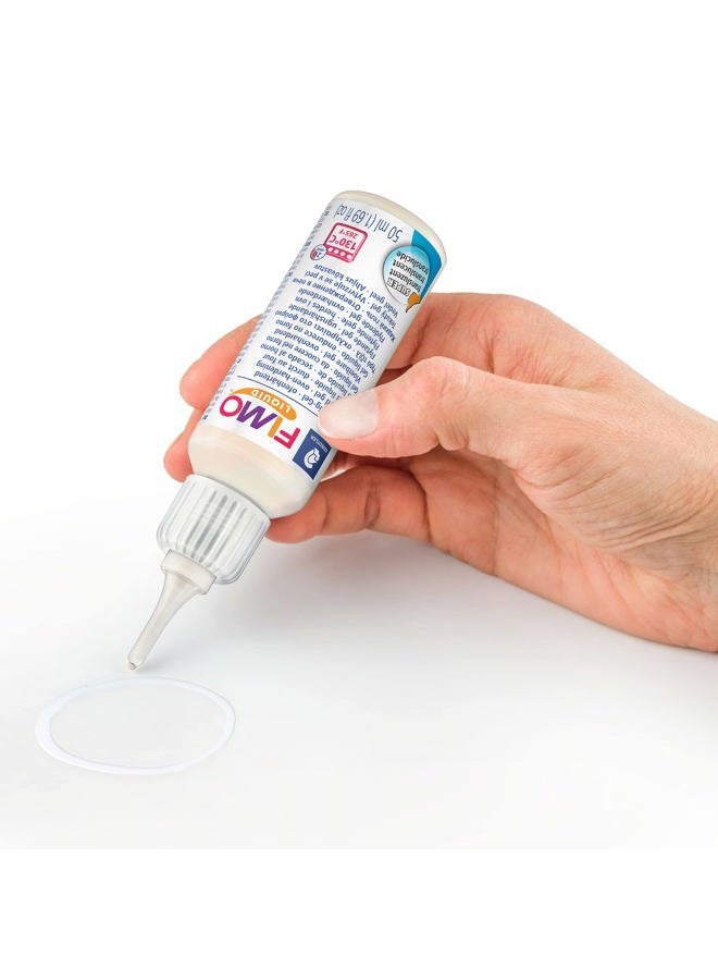 Staedtler FIMO Liquid Gel, Oven Curing Gel, Flowable Consistency, in Plastic Bottle of 50 ml, Translucent Colour, 8050-00 - Image 4