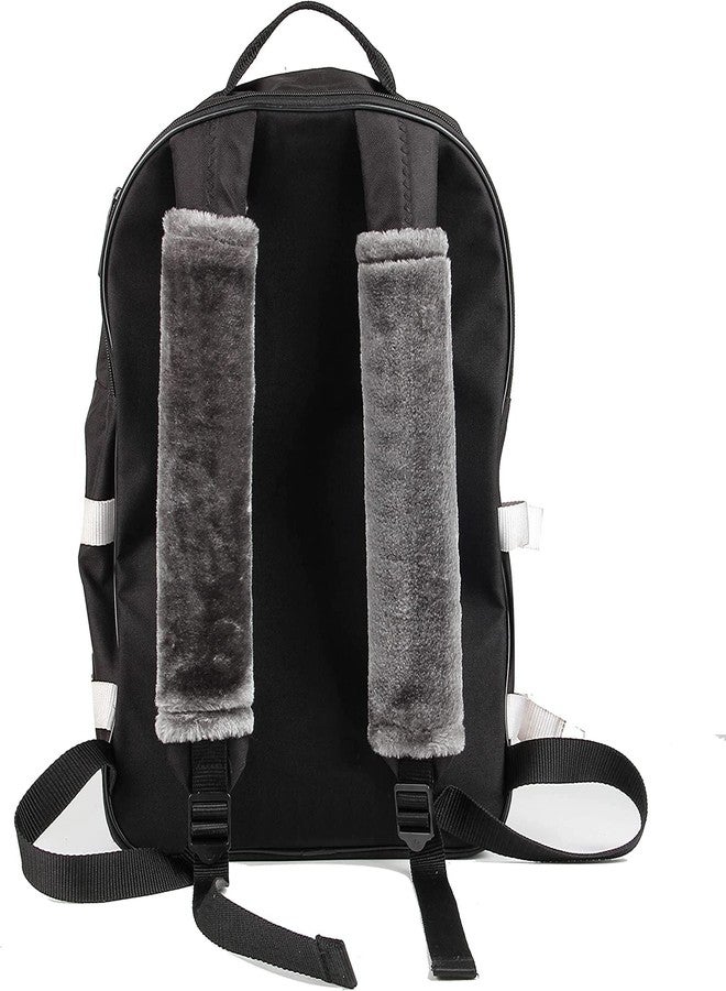 Hidak Soft Faux Sheepskin Seat Belt Shoulder Pad for a More Comfortable Driving, Compatible with Adults Youth Kids - Car, Truck, SUV, Airplane,Camera Backpack Straps (Gray) (2) - Image 3