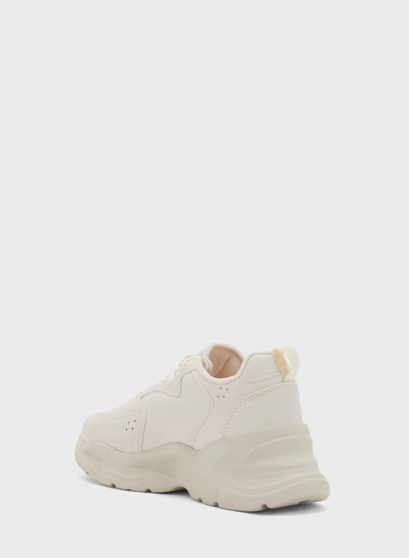 DeFacto Woman Lace-Up Leather Sneaker