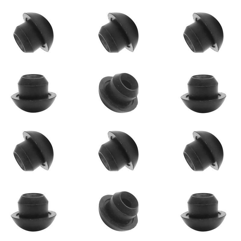 Suiwotin 12PCS 8mm 516 Floor Bottle Jack Plugs Black Jack Oil Filler Plug Rubber Plug Jack Oil Reservoir Rubber Filler Plug for Oil Reservoir Filler Hole Black