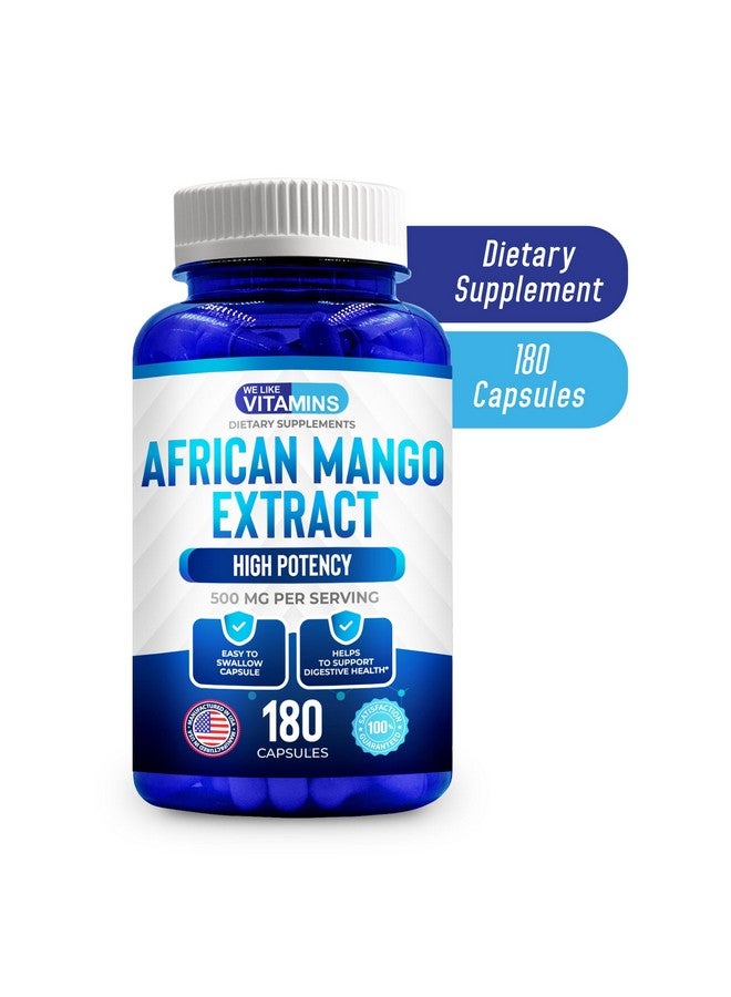 We Like Vitamins African Mango Extract 500mg - 5000mg Equivalent 10:1-180 Capsules - 6 Month Supply of African Mango Capsules - Supports Metabolism of Fat and Digestive Health - Image 5