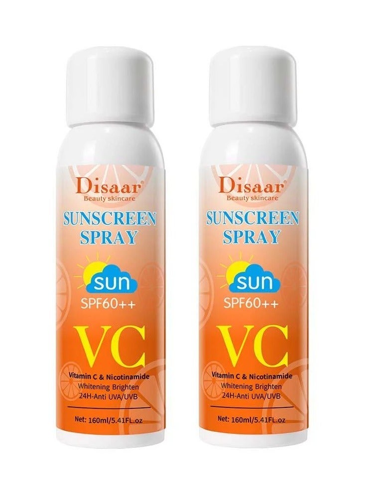 ديسار قطعتين من بخاخ واقي شمس بعامل حماية SPF 60 مع فيتامين سي - 160 مل - Image 1