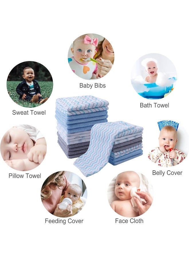 softan Baby Washcloths | Extra Soft and Ultra Absorbent Bath Towel | Great Gifts for Newborn and Infants | 24 Pack - Image 2