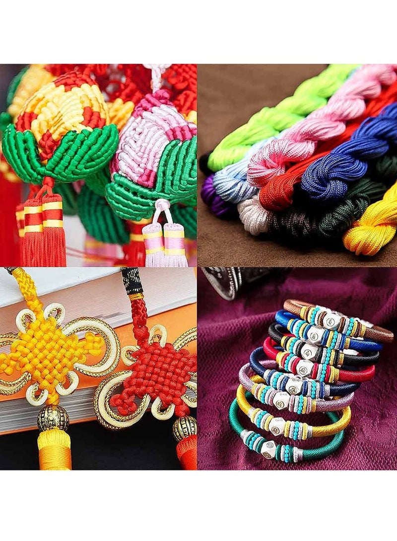 20 Pieces 1mm Waxed Polyester Cord for Jewelry Making and Crafting Macrame Projects 25 Meters Each Color - Image 5