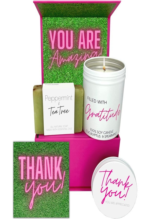 Boxzie Thank You Gifts for Women, Appreciation Gift Box Set, Cute Gratitude Basket Ideas - Thoughtful Candle Presents for Employee, Boss, Coworker, Hostess, Female, Secretary, Teacher, Friend - Image 1