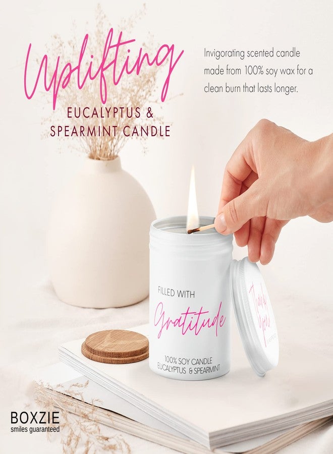 Boxzie Thank You Gifts for Women, Appreciation Gift Box Set, Cute Gratitude Basket Ideas - Thoughtful Candle Presents for Employee, Boss, Coworker, Hostess, Female, Secretary, Teacher, Friend - Image 3