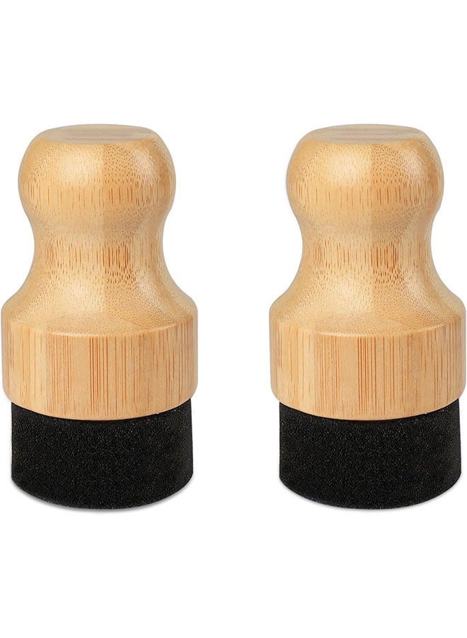 Arabest Cutting Board Oil Wax Applicator - 2PCS Bamboo Wood Applicator for Food Grade Mineral Oil Boards, Wooden Butcher Blocks,Spatulas,Spoons,Utensils - Image 1