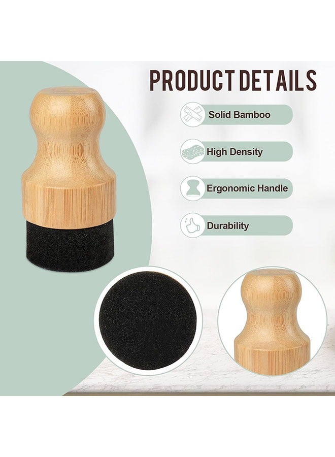 Arabest Cutting Board Oil Wax Applicator - 2PCS Bamboo Wood Applicator for Food Grade Mineral Oil Boards, Wooden Butcher Blocks,Spatulas,Spoons,Utensils - Image 2