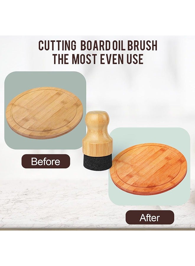 Arabest Cutting Board Oil Wax Applicator - 2PCS Bamboo Wood Applicator for Food Grade Mineral Oil Boards, Wooden Butcher Blocks,Spatulas,Spoons,Utensils - Image 3