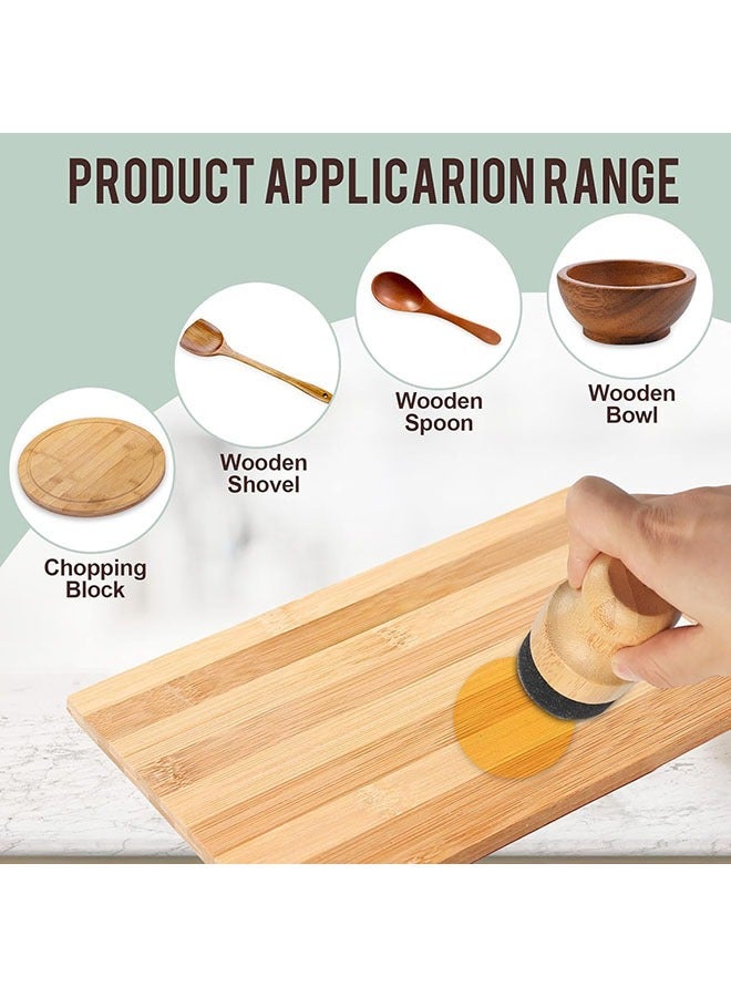 Arabest Cutting Board Oil Wax Applicator - 2PCS Bamboo Wood Applicator for Food Grade Mineral Oil Boards, Wooden Butcher Blocks,Spatulas,Spoons,Utensils - Image 5