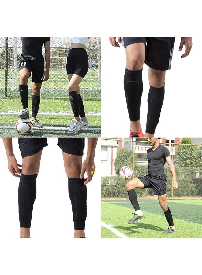 واقي الساق لكرة القدم مع أكمام - خفيف وعملي - حماية قوية وسهلة الاستخدام لمباريات والاستخدام اليومي - Image 2