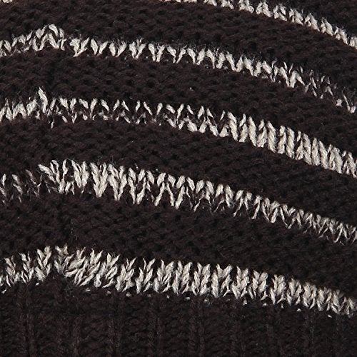 FabSeasons Unisex Dark Brown Acrylic Woolen Slouchy Beanie and Skull Cap for Winters - Image 5