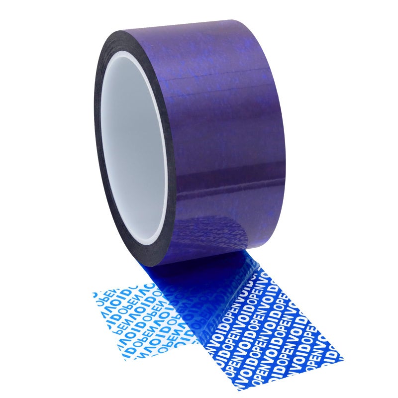 WELSTIK Tamper Evident Security Tape,Tamper Tape Blue,Transfer Tamper Proof Security Void Tapes (Blue, 1.88 inch x 55 Yards) - Image 1