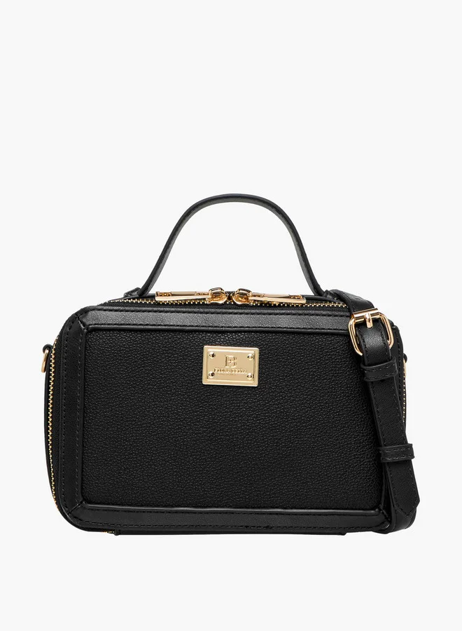 فلورا بيلا من شو إكسبرس Solid Crossbody Bag with Detachable Strap and Zip Closure
