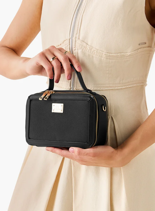 فلورا بيلا من شو إكسبرس Solid Crossbody Bag with Detachable Strap and Zip Closure