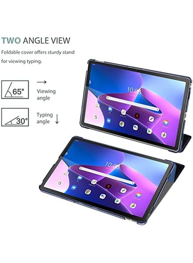 برو كيسيز حافظة لجهاز Lenovo Tab M10 Plus مقاس 10.6 بوصة 2022 الجيل الثالث حافظة حماية ذكية رفيعة ذات ظهر صلب لجهاز Lenovo Tab M10 Plus مقاس 10.6 بوصة إصدار 2022 باللون الأزرق الداكن - Image 3