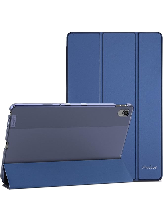 برو كيسيز حافظة لجهاز Lenovo Tab M10 Plus مقاس 10.6 بوصة 2022 الجيل الثالث حافظة حماية ذكية رفيعة ذات ظهر صلب لجهاز Lenovo Tab M10 Plus مقاس 10.6 بوصة إصدار 2022 باللون الأزرق الداكن - Image 1