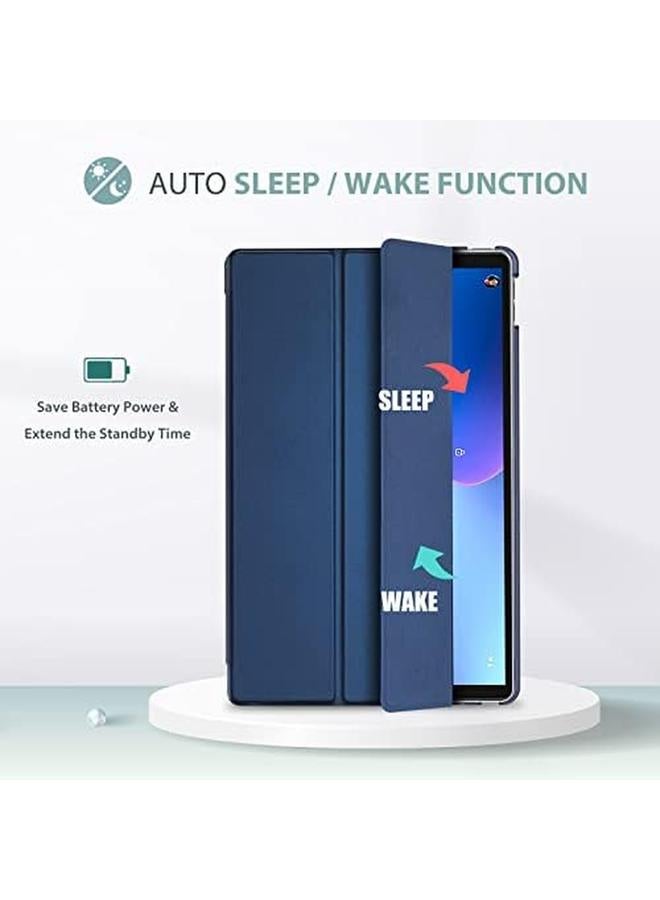 برو كيسيز حافظة لجهاز Lenovo Tab M10 Plus مقاس 10.6 بوصة 2022 الجيل الثالث حافظة حماية ذكية رفيعة ذات ظهر صلب لجهاز Lenovo Tab M10 Plus مقاس 10.6 بوصة إصدار 2022 باللون الأزرق الداكن - Image 4