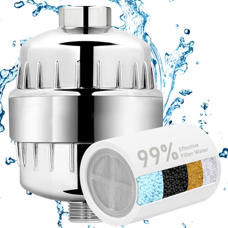 BBLIFE Upgrade Much More Efficient Plastic Shower Filter, High Revitalizing Shower Filter to Remove 99% Chlorine, to Clean Hard Water, Refresh Water Condition, Improve Your Skin and Hair, BPSF - Image 1
