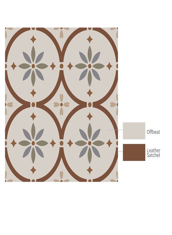 ملصقات بلاط حائط غير لامعة بتصميم زهور عتيقة من Alwayspon، قابلة للتقشير واللصق، ذاتية اللصق من الفينيل للمطبخ والحمام، 15×15 سم/6×6 بوصة، لون رمادي T086 - Image 5