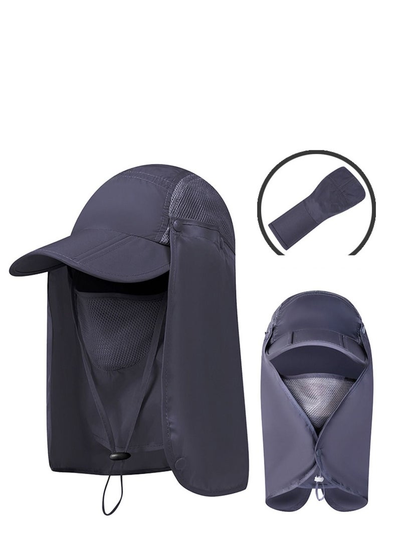 Fisherman Neck Face Sun Protection Flap Cap