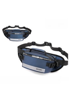 WAOKN Men Women Fashionable Waterproof Crossbody Bag with Adjustable Belt for Running Hiking Traveling Green Fashion Waist Bags Hip Packs for Outdoors Sports,Lightweight Men's Sports Waist Bag, Multi-functional Shoulder Crossbody Bag Fashionable Fanny Pack Belt Bag for Women Men  - Image 3