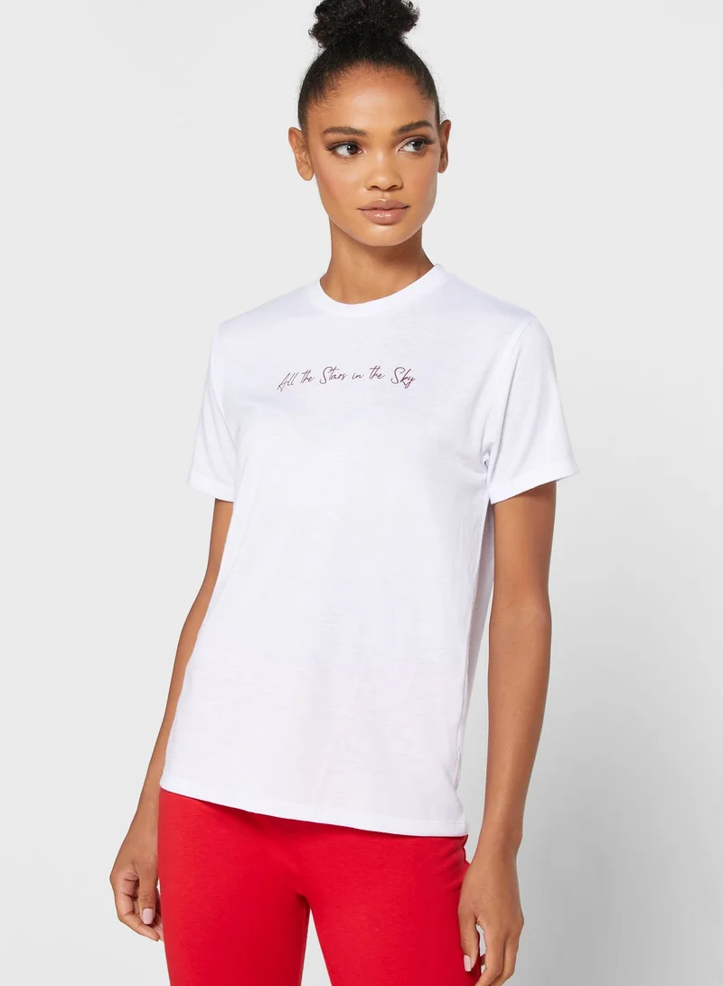 Ginger Slogan Pyjama Set