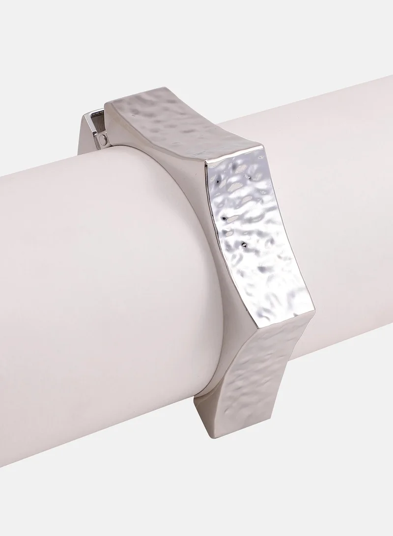 SOHI Dented-Bolt Bangle Artificial Bracelet Jewellery