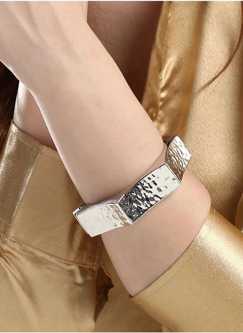 SOHI Women's The Dented-Bolt Bangle Bracelet