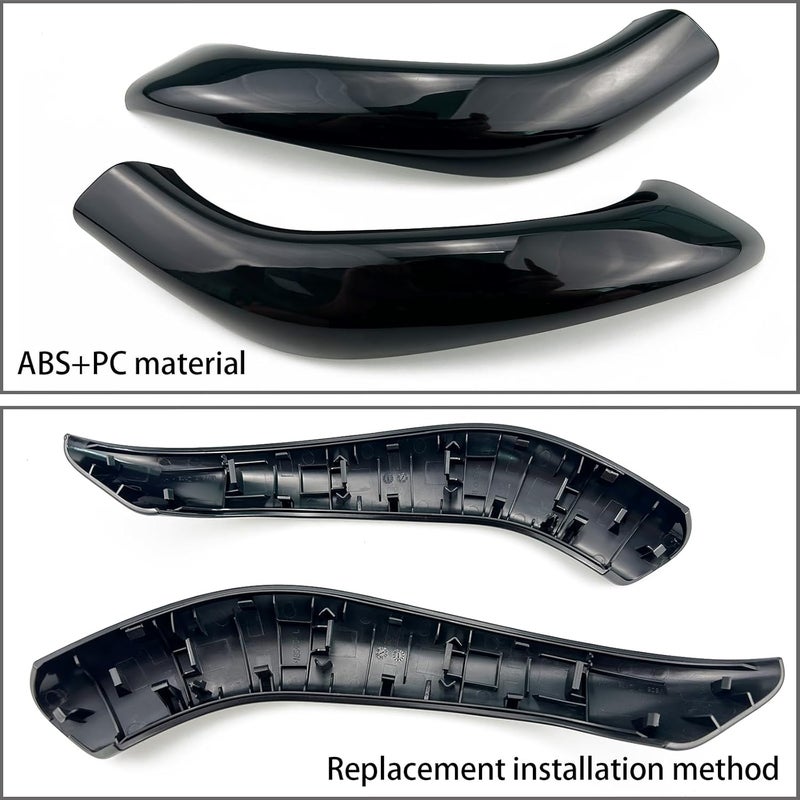 CHUANGHUI Car Door Handle for BMW X2 F39 X1 E84 F48 2010-2023 Interior Door Handles Replace Cover Car Door Handle Accessories (X1 X2 F39 F48 Piano Black) - Image 5