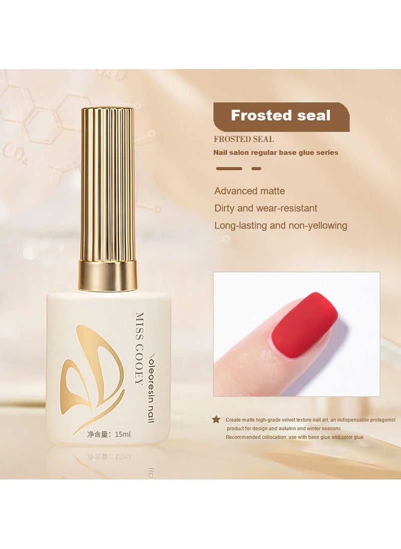 Miss Gooey Oleoresin functional glue manicure base glue matte seal layer reinforcement  - Image 2