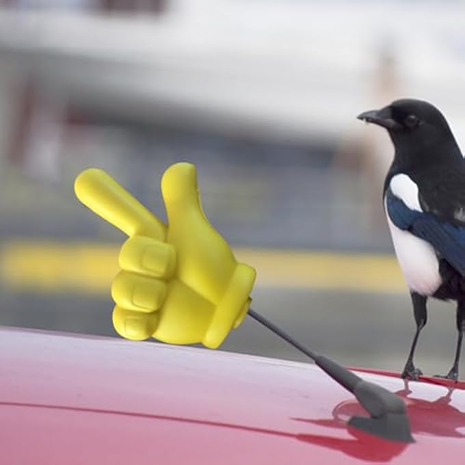 rayihni Car Antenna Topper Hand Gesture | Antenna Ornament - Funny Auto Accessories for Exterior Roof Decor Trailer Truck Interior Home RV Tractor SUV Workplace - Image 3