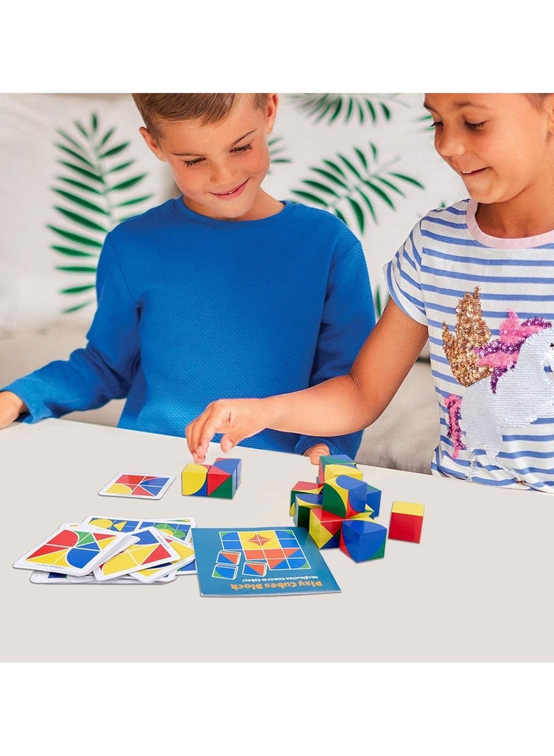 Pixy Cubes Block Puzzle Building Cubes, Geometric Cube Matching - Image 3