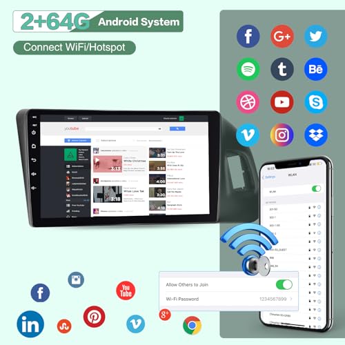 EKAT [2G+64G] راديو لأودي Q5 2010-2018، شاشة تعمل باللمس 9 بوصة أودي Q5، كار بلاي/أندرويد أوتو/صوت EQ/1080P/SWC/بلوتوث - Image 3
