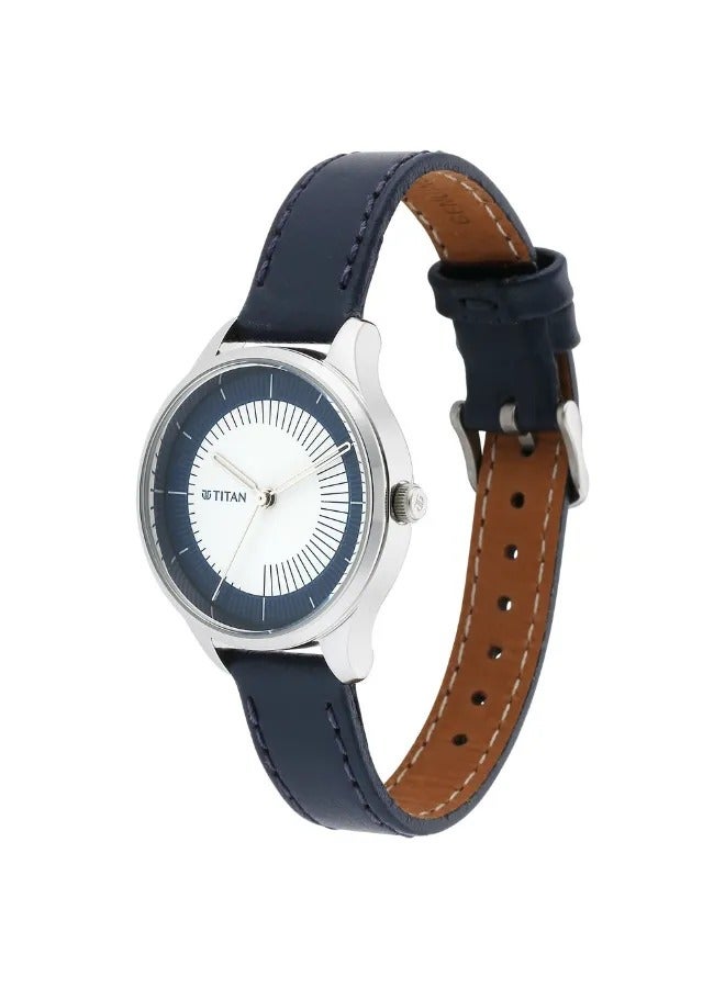 TITAN Women's Analog Round Shape Leather Wrist Watch - 2649SL03 - 38.7 Mm  - Image 3