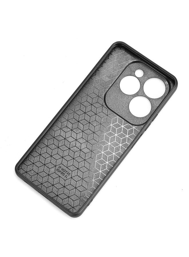 اس-توب جراب خلفي من الجلد لهاتف Infinix Hot 40 / 40 Pro مع سوار معصم - Image 5