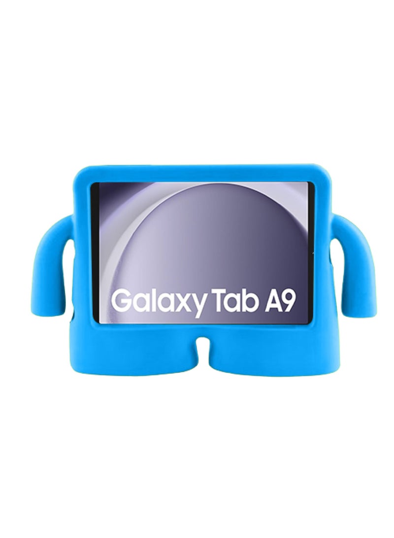 Soft Stand Shockproof Silicone Kids Child Tablet Cover for Samsung Galaxy Tab A9-Sky Blue