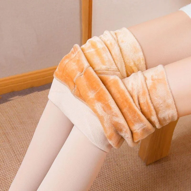 ميستريك Mystical Ravena Model With Plush Furry Warm Thick Pantyhose Tights
