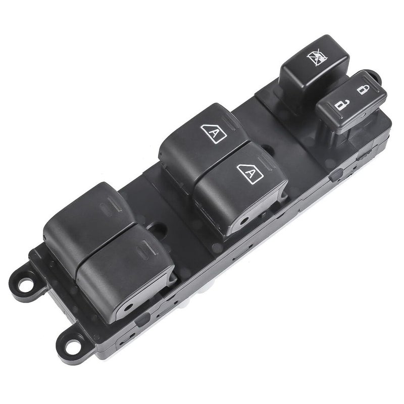 مفتاح نافذة الطاقة اليسرى لسيارة نيسان باتفايندر 2007-2012 أسود غير لامع 25401ZL10A - Image 4