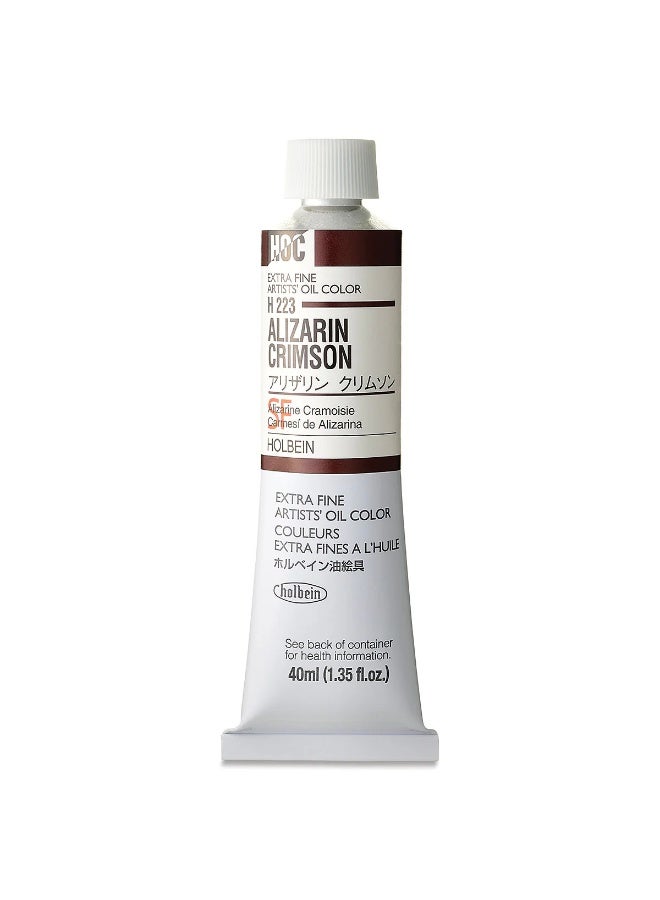 Holbein Artists' Oil Colors , 40ml - Alizarin Crim - Image 1