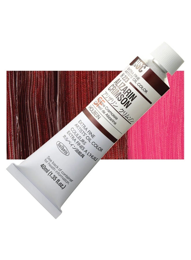 Holbein Artists' Oil Colors , 40ml - Alizarin Crim - Image 2