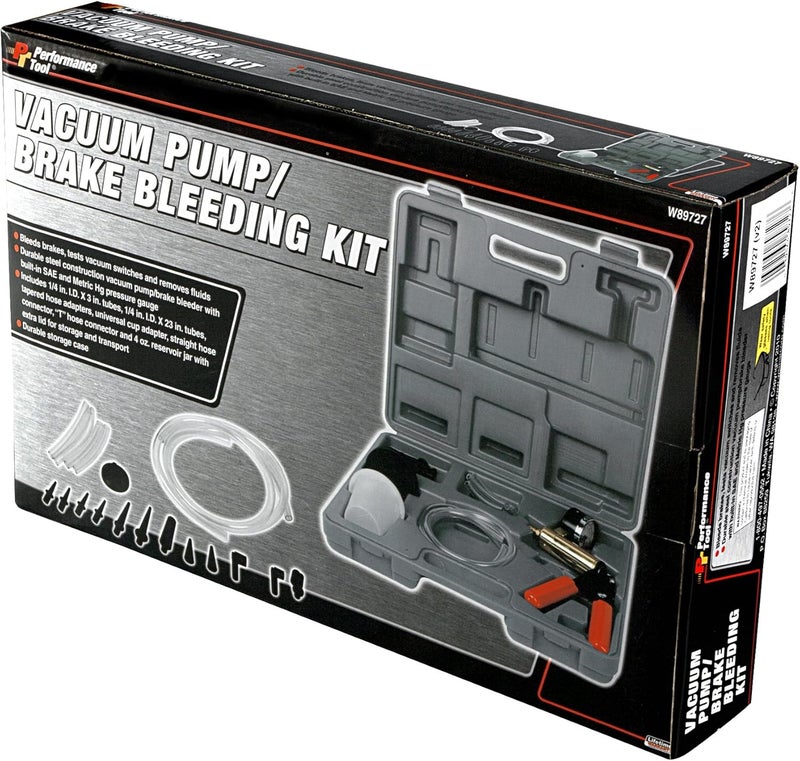 Performance Tool W89727 Automotive Vacuum Pump Kit & Brake Bleeder Kit - Image 4