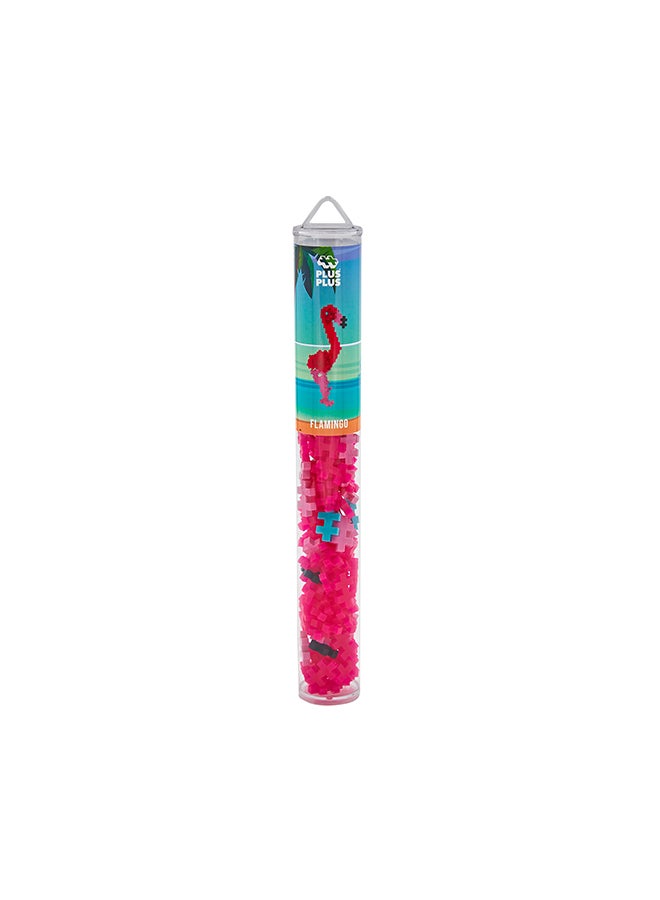 Plus-Plus Creative Building Blocks Tube, Flamingo, Ingenious Construction Toy, 100 Pieces - Image 2