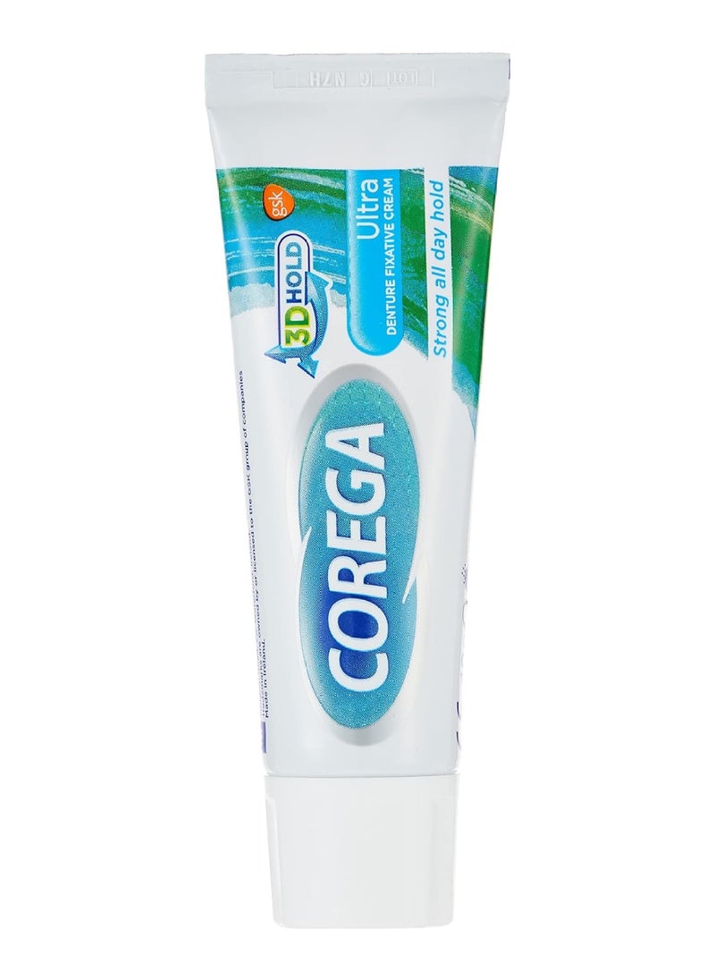COREGA Denture Fixative Cream, Ultra Cream For Teeth & Gums, 40 G  - Image 1
