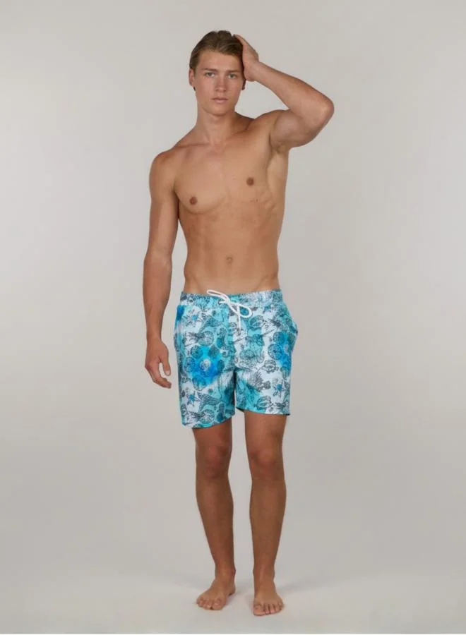 جاست نيتشر شورت سباحة رجالي بتصميم المحيط المنعش