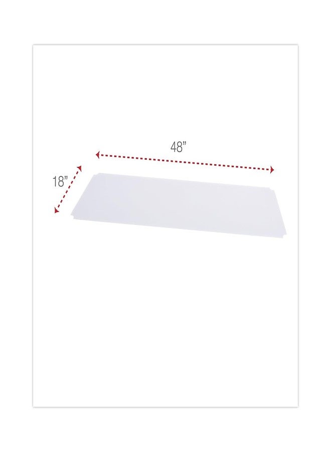 Alera SW59SL4818 Shelf Liners for Wire Shelving, Clear Plastic, 48w X 18d, 4/Pack - Image 2