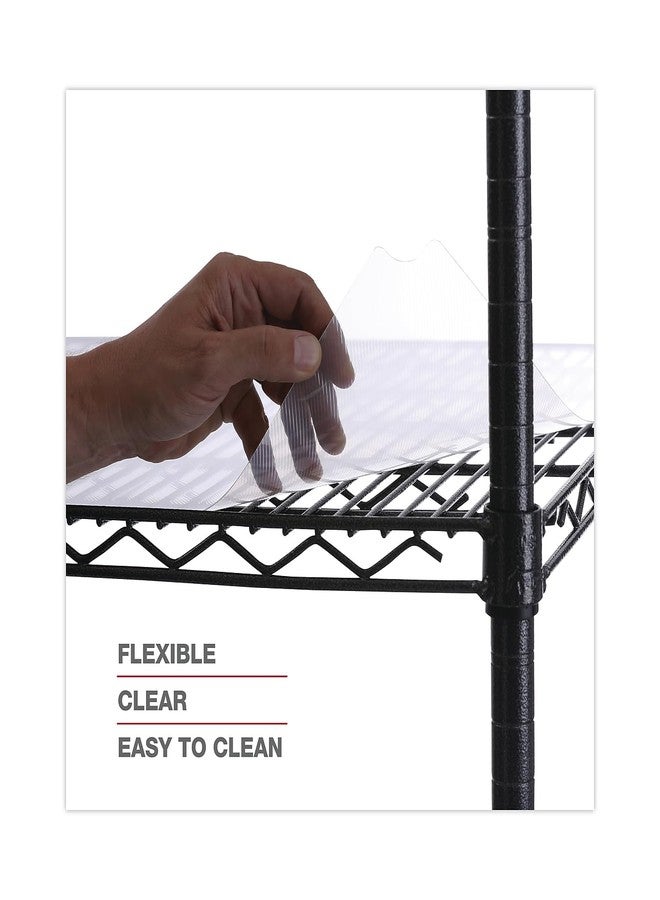 Alera SW59SL4818 Shelf Liners for Wire Shelving, Clear Plastic, 48w X 18d, 4/Pack - Image 4