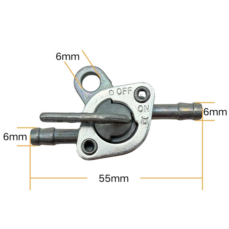 Ygq Inline Gas Fuel Petcock Shut Off Valve 4.8Mm 3/16 For Baja Nini Atv Dirt Super Pocket Mini Bike Go Kart Motorcycle Tao Tao 50 70Cc 110Cc 125Cc Generators - Image 2