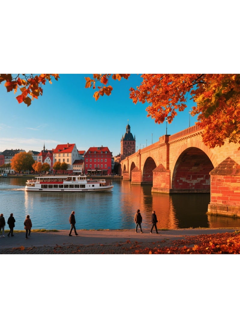 1000 Basel Scenery Puzzles - Creative Design Patterns, Rich and Colorful Art Experience, Suitable for Adults and Children - Image 1
