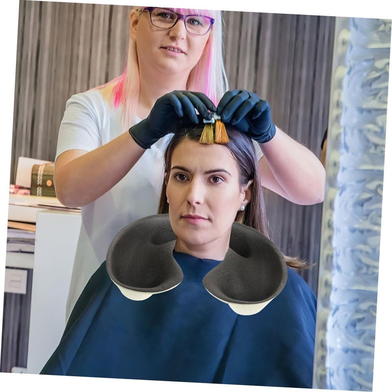 Hair Salon Neck Tray Set 2pcs Sponge Hair Perming Containers Shoulder Catcher Sturdy Shampoo Tray for Salon Use - Image 4